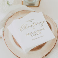 Eenvoudig Elegant Gold Calligraphy Script Christen