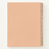 Eenvoudig Elegant Gold Monogram Revel Journal Notitieboek (Achterkant)