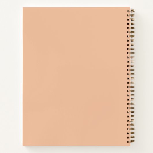 Eenvoudig Elegant Gold Monogram Revel Journal Notitieboek (Achterkant)