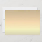 Eenvoudig Elegant Gold Wedding Bedankkaart (Achterkant)