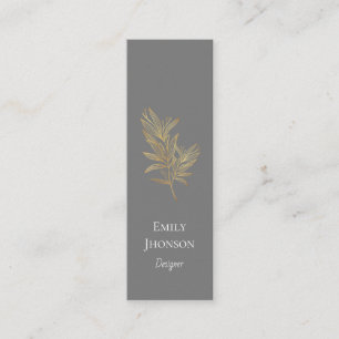 Eenvoudig Elegant Grey Mini Visitekaartje