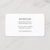 Eenvoudig Elegant Grijs Faux Goud Gestreept Advoca Visitekaartje (Achterkant)