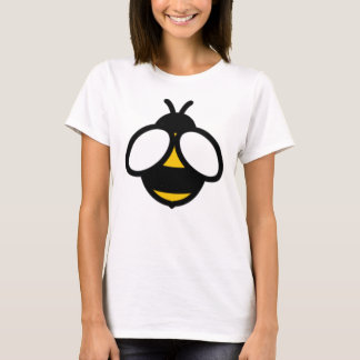 Eenvoudig elegant groot geel zwart hommel afbeeldi t-shirt