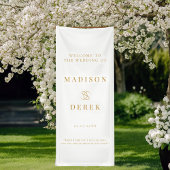 Eenvoudig Elegant Huwelijk WELKOM Spandoek