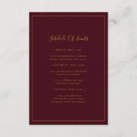 Eenvoudig Elegant Kerstrood Programma van Gebeurte