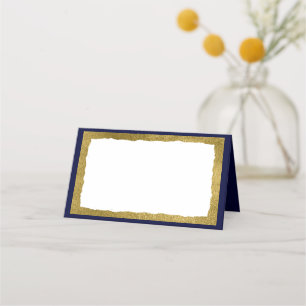 Eenvoudig Elegant Klassiek Goud Blauw Feest Evenem