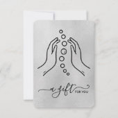 Eenvoudig elegant klein chiropractisch cadeau-cert (Voorkant)