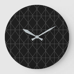 Eenvoudig, elegant, koel, trendline grafisch patro grote klok