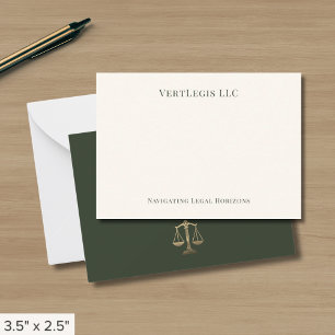 Eenvoudig Elegant Legal Notitiekaartje