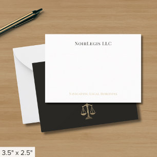 Eenvoudig Elegant Legal Notitiekaartje