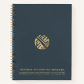 Eenvoudig Elegant Luxe Notitieboek (Voorkant)