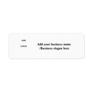 Eenvoudig elegant maatwerklogo hier bedrijfsetiket etiket