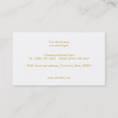 Eenvoudig elegant makreel, lichtroze en strak visitekaartje (Achterkant)