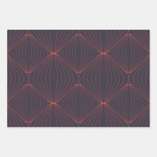 Eenvoudig, elegant, met Kerstmis geïnspireerd graf Inpakpapier Vel