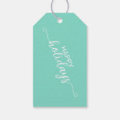 Eenvoudig Elegant minimalistisch lichtgroen wit Cadeaulabel (Achterkant)