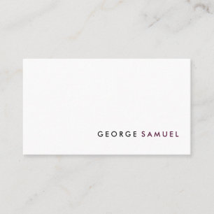 Eenvoudig Elegant Minimalistisch Professioneel Cus Visitekaartje