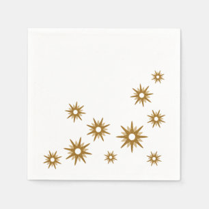Eenvoudig Elegant Modern Goud Sterrenexplosie Desi Servet