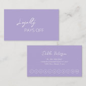 Eenvoudig elegant modern klantenkaartje (Voorkant / Achterkant)