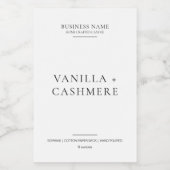 Eenvoudig Elegant modern, minimaal kaarslabel Voedselcontainer Etiket (Enkel label)