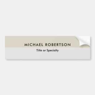 Eenvoudig Elegant Modern Minimalistisch Bumpersticker