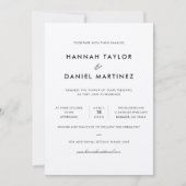 Eenvoudig elegant modern Rustic Brown Kraft Weddin Kaart (Voorkant)