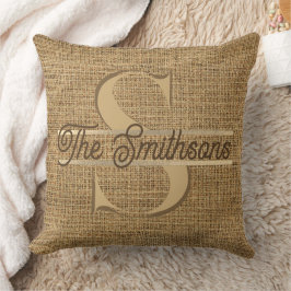 Eenvoudig Elegant modern Rustin Gold Monogram en n Kussen