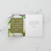 Eenvoudig Elegant modern Script Custom Photo Weddi Bedankkaart (Binnen)