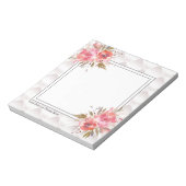 eenvoudig, elegant, modern, trendy, floraal notitieblok (Gedraaid)