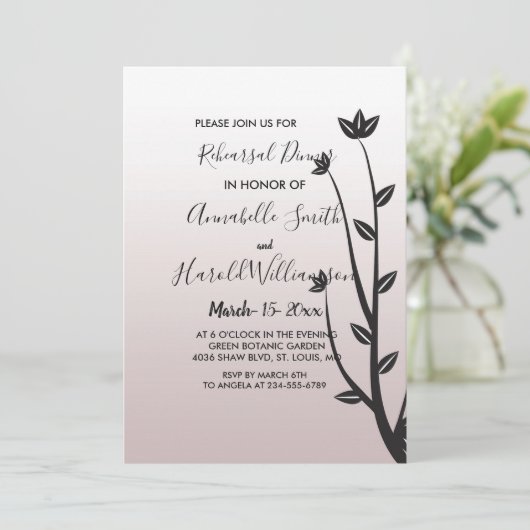 Eenvoudig Elegant Moderne    bladerenrepetitief di Kaart (Staand voorkant)