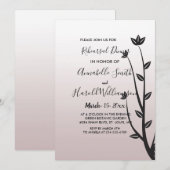 Eenvoudig Elegant Moderne    bladerenrepetitief di Kaart (Voorkant / Achterkant)