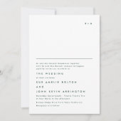 Eenvoudig Elegant Monogram Emerald Green Wedding Kaart (Voorkant)