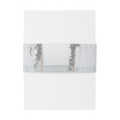 Eenvoudig Elegant Monogram Fotobruiloft Uitnodigingen Wikkel (Achterkant Voorbeeld)