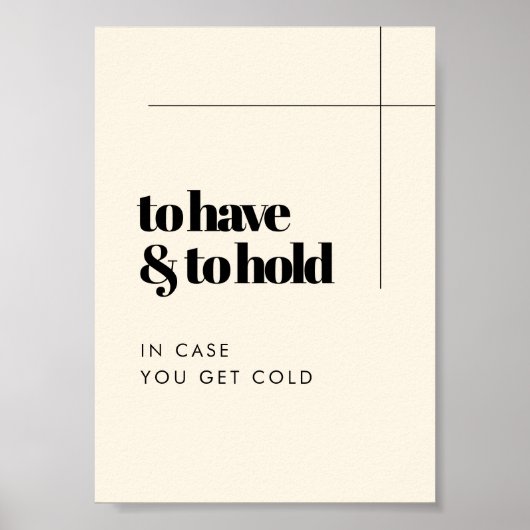 Eenvoudig elegant om te hebben en te houden bruilo poster (Voorkant)