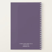 Eenvoudig Elegant Paars Grape Personalized Notitieboek (Achterkant)