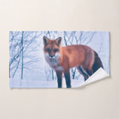 Eenvoudig Elegant Red Fox-kunstwerk | Handdoekset Bad Handdoek (Handdoek)