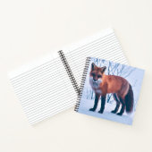 Eenvoudig Elegant Red Fox-kunstwerk | Laptop Notitieboek (Binnen)