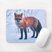 Eenvoudig Elegant Red Fox-kunstwerk | Muismat (Met muis)