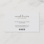 Eenvoudig elegant roze kleurige verloopgradiënt gr visitekaartje (Achterkant)