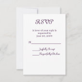 Eenvoudig Elegant RSVP (Voorkant)