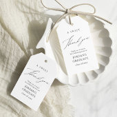 Eenvoudig Elegant Script Afstuderen Favors Bedankt Cadeaulabel