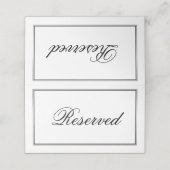 Eenvoudig Elegant Script Bruiloft Gereserveerd (Buitenkant ongevouwen)
