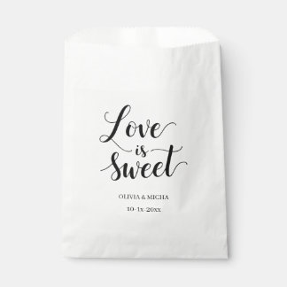 eenvoudig elegant script Liefde is zoete huwelijks Bedankzakje