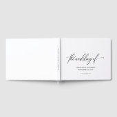 Eenvoudig Elegant Script Modern Minimalistisch Bru Gastenboek (Volledig)