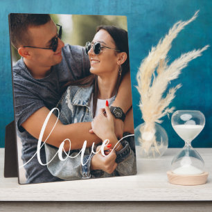 Eenvoudig Elegant Script typografie Couple Photo Fotoplaat