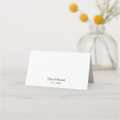 Eenvoudig elegant scriptwedtafel-nummer (Achterkant)