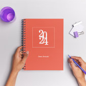 Eenvoudig Elegant Sinaasappel Weekly Maandelijks Planner