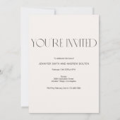 Eenvoudig Elegant Sla de datum Kaart op (Achterkant)