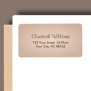 Eenvoudig Elegant Textuur Roos Label
