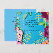 Eenvoudig Elegant Wedding Uitnodiging (Voorkant / Achterkant)