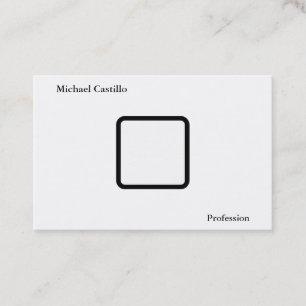 Eenvoudig Elegant Zwart Wit Minimalistisch Modern Visitekaartje